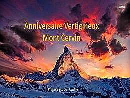 diaporama pps Anniversaire vertigineux mont Cervin