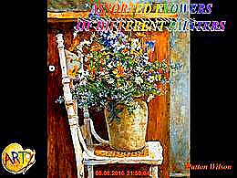 diaporama pps Assorted flowers of different painters