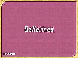 diaporama pps Ballerines
