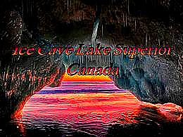 diaporama pps Ice cave lake superior Canada