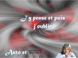 diaporama pps J’y pense et puis j’oublie