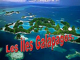diaporama pps Les Îles Galápagos