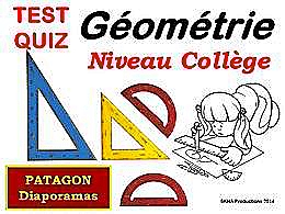 diaporama pps Quiz géométrie niveau collège