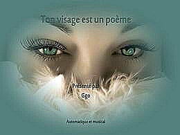 diaporama pps Ton visage est un poème