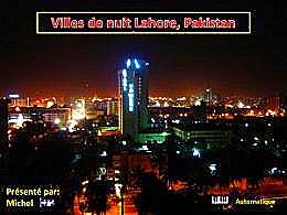 diaporama pps Villes de nuit Lahore Pakistan