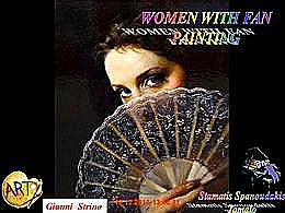 diaporama pps Woman with fan painting