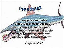 diaporama pps Espèces disparues