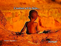 diaporama pps L’enfant et la faim