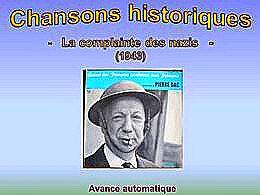 diaporama pps La complainte des nazis