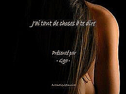 diaporama pps J’ai tant de choses à te dire