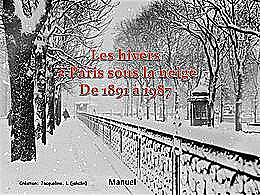 diaporama pps Hivers à Paris sous la neige de 1891 à 1987