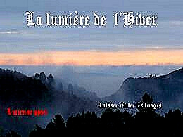 diaporama pps Superbes photos la lumière de l’hiver