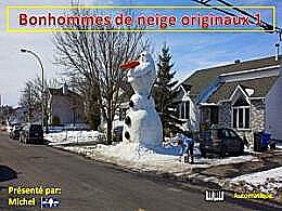 diaporama pps Bonhommes de neige originaux