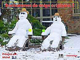 diaporama pps Bonhommes de neige originaux 2