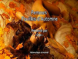 diaporama pps Femmes feuilles d’automne