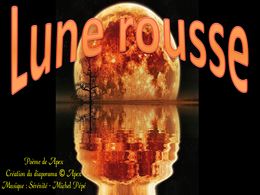 diaporama pps Lune rousse