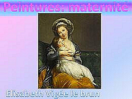 diaporama pps Peintures et maternité