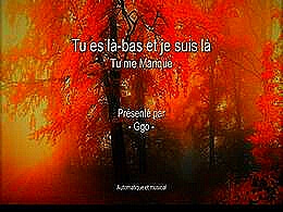 diaporama pps Tu es là-bas et je suis là