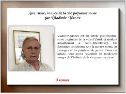 diaporama pps Vladimir Jdanov artiste russe