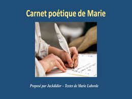 diaporama pps Carnet poétique de Marie