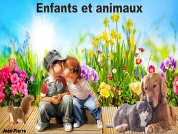 diaporama pps Enfants et animaux