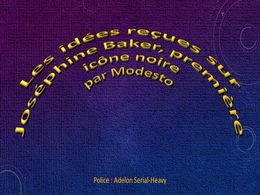 diaporama pps Idées reçues sur Joséphine Baker