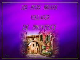 diaporama pps Plus beaux villages de Provence