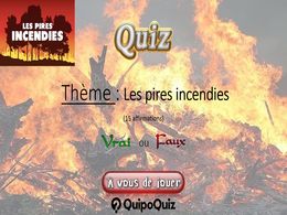 diaporama pps Quiz les pires incendies