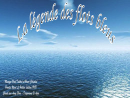 diaporama pps La légende des flots bleus