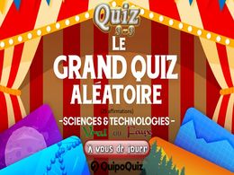 diaporama pps Quiz aléatoire sciences et technologies 3-3