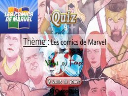 diaporama pps Quiz les comics de Marvel