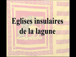 Eglises insulaires de la lagune