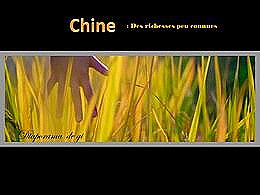 diaporama pps Chine – Richesses peu connues