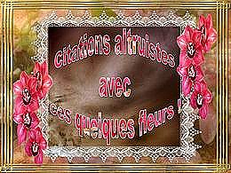 diaporama pps Citations altruistes