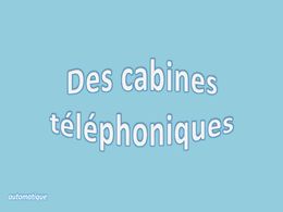 diaporama pps Des cabines téléphoniques