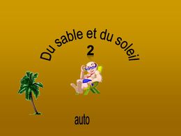 diaporama pps Du sable et du soleil 2