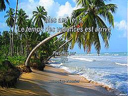 diaporama pps Le temps des vacances est arrivé
