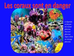 diaporama pps Les coraux sont en danger