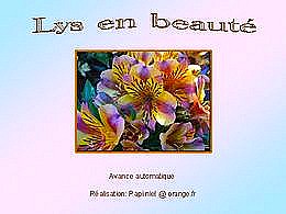 diaporama pps Lys en beauté