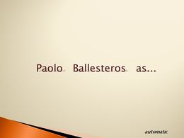 diaporama pps Paolo Ballesteros