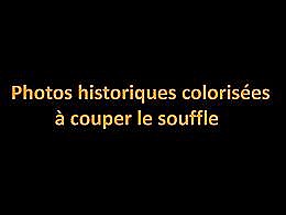 diaporama pps Photos historiques colorisées