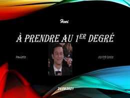 diaporama pps A prendre au 1er degré