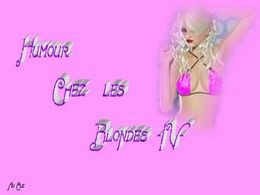 diaporama pps Humour chez les blondes IV