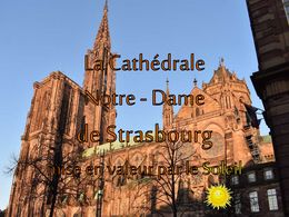 diaporama pps Cathédrale de Strasbourg rehaussée par le soleil