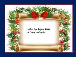 diaporama pps Pièces artistiques en chocolat