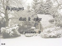 diaporama pps Paysages dans la neige en peinture II