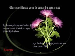 diaporama pps Quelques fleurs pour le printemps