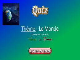 diaporama pps Quiz le monde partie 2 – 2