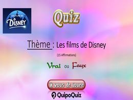diaporama pps Quiz les films de Disney
