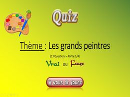diaporama pps Quiz les grands peintres 1 – 4